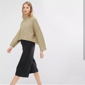 Native Youth High Neck Boxy Jumper in M